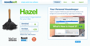 This is a screenshot of the Hazel App