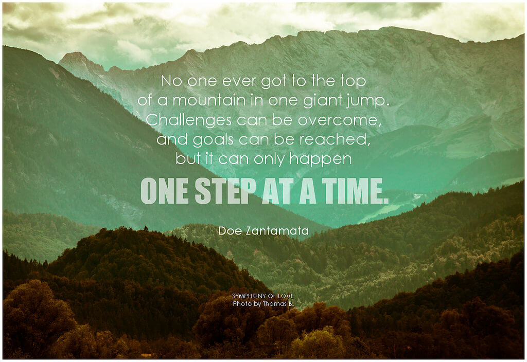 one step at a time poster