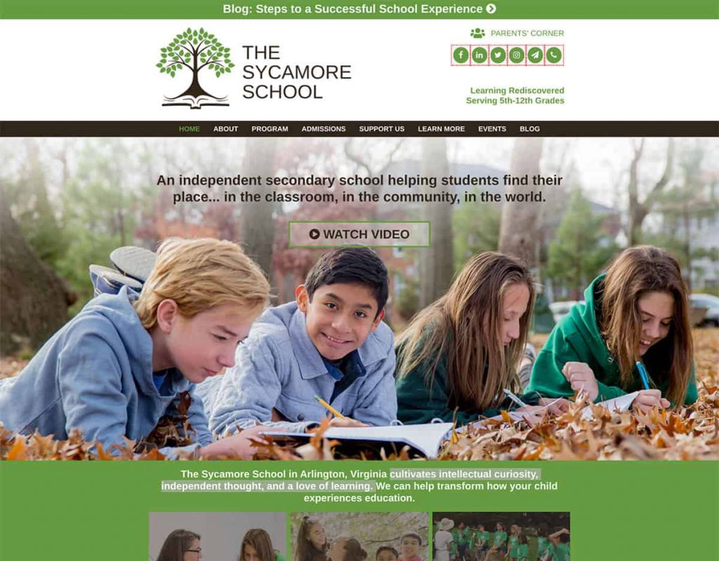 The Sycamore School Website