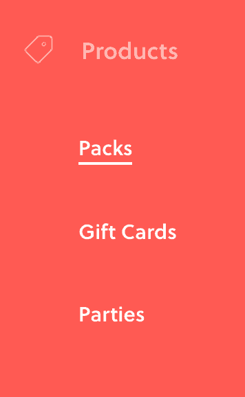 Birthday Party Offerings and Gift Cards