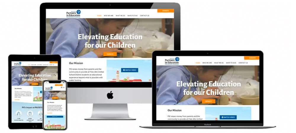 new no profit website for education organization
