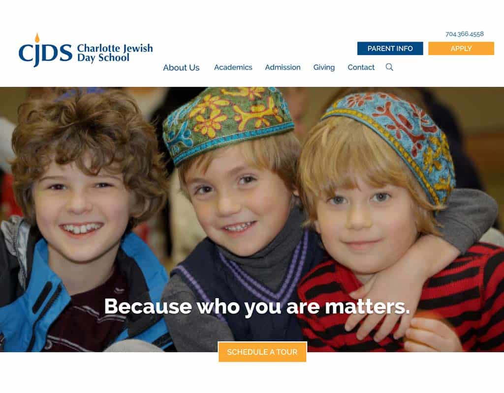 Jewish Day School Website Design