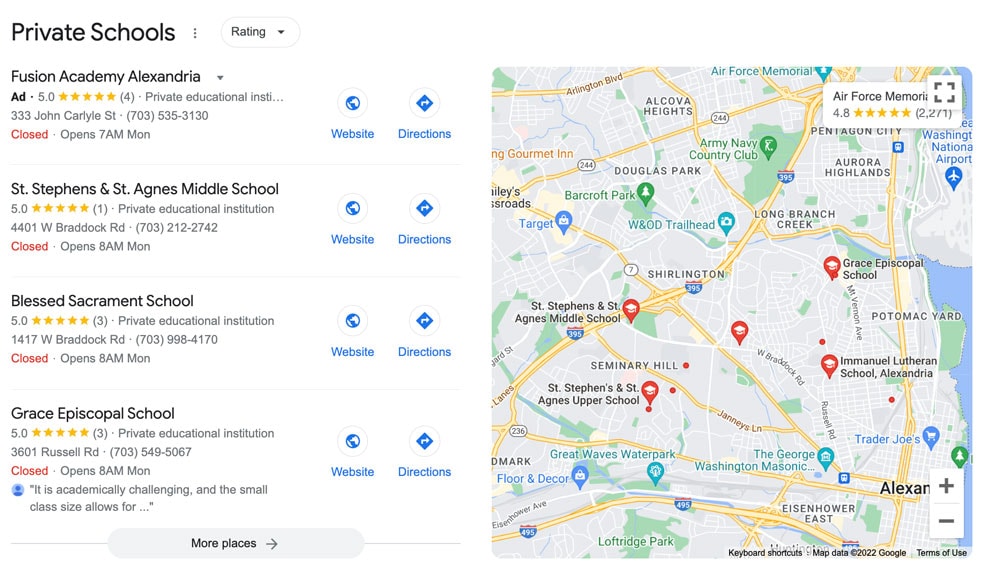Improve Local Search Results for your school website