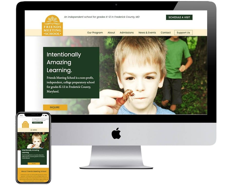 website for private school