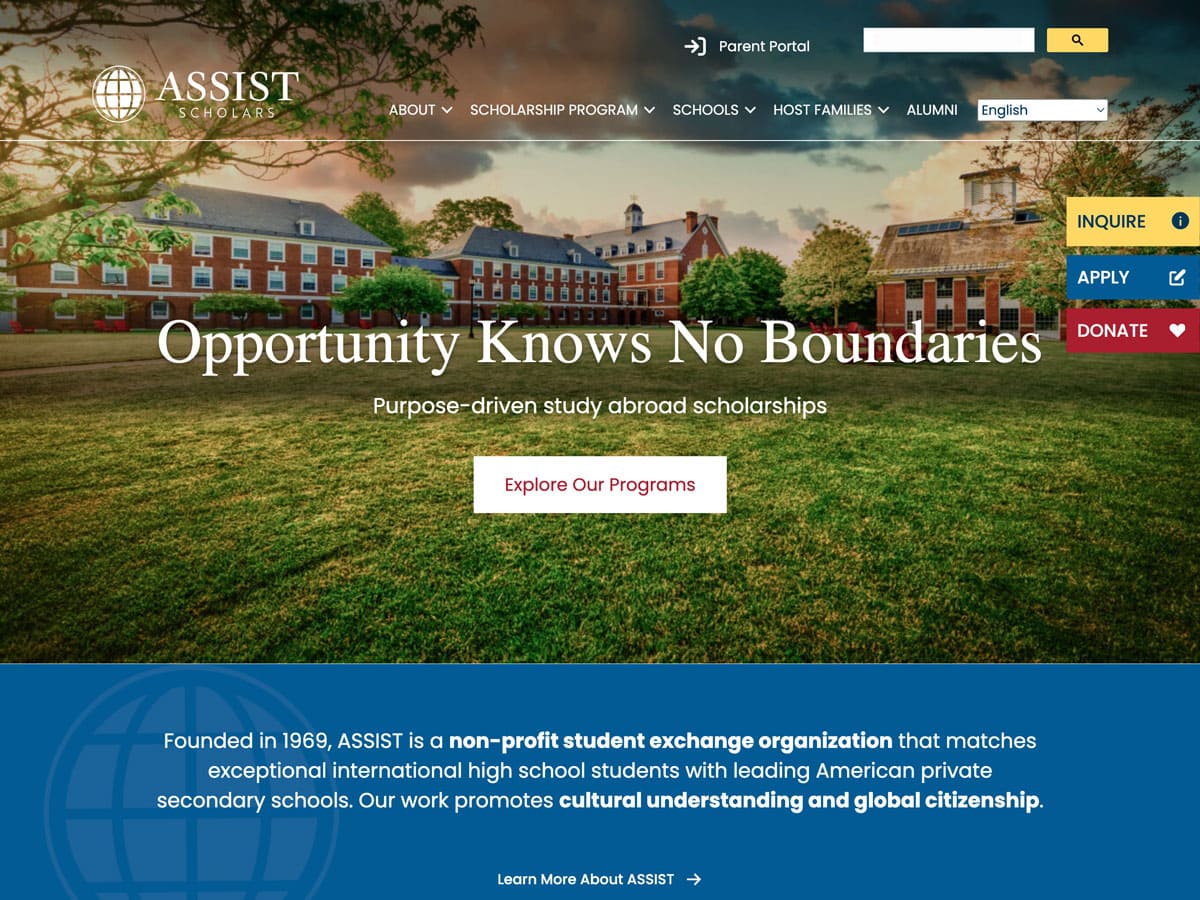 New website for ASSIST Scholars