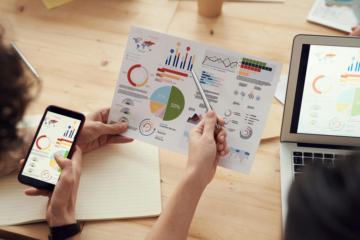 Keyword research on digital and printed graphs