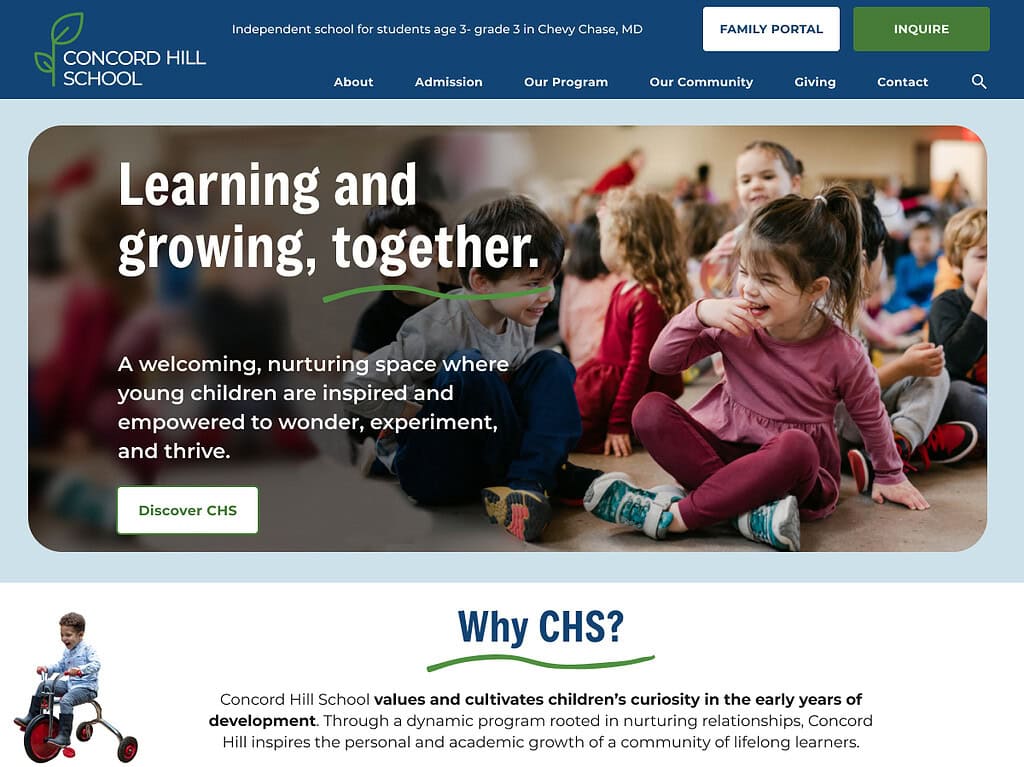 Concord Hill School website