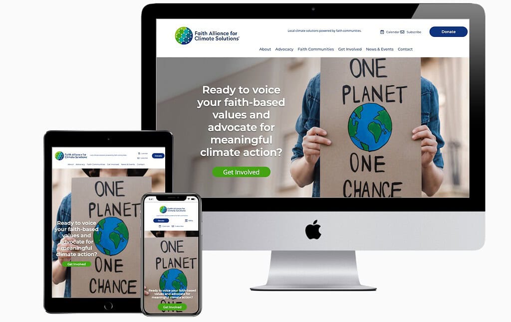 Faith Alliance fro Climate Solutions website