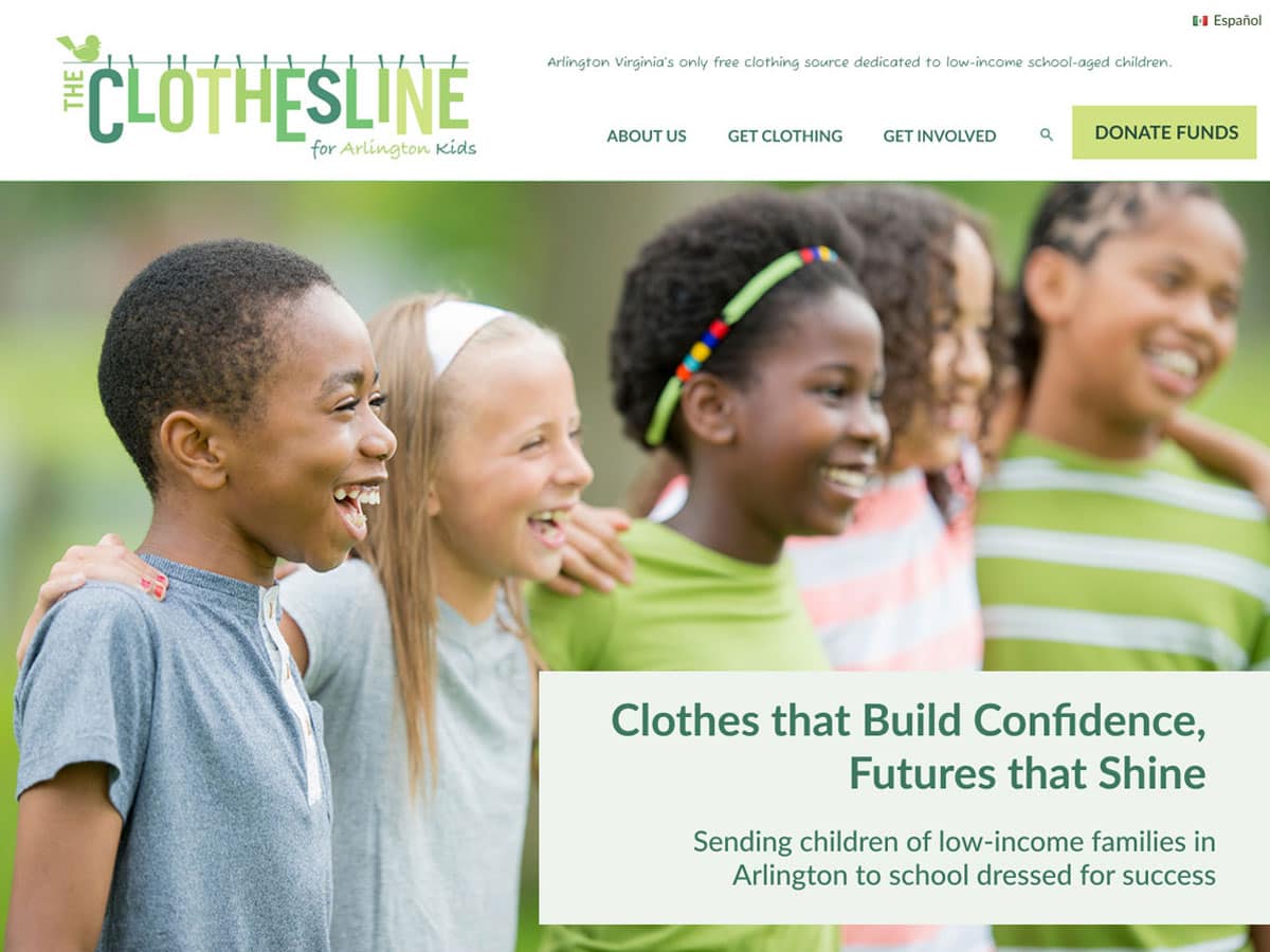 ClotheslineHomePage The Clothesline Website for nonprofit