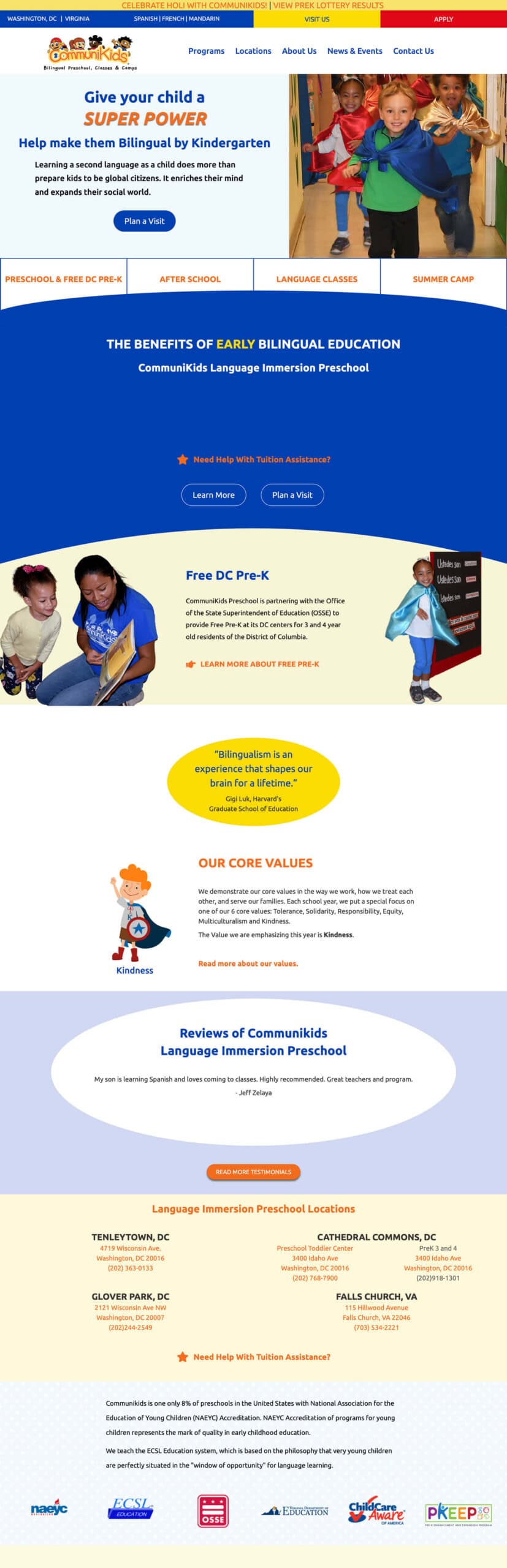 CommuniKids-Screenshot-Old (1) Screenshot for old CommuniKids website