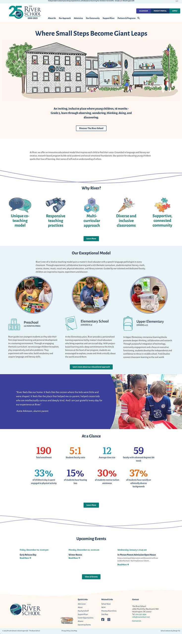 new River School website