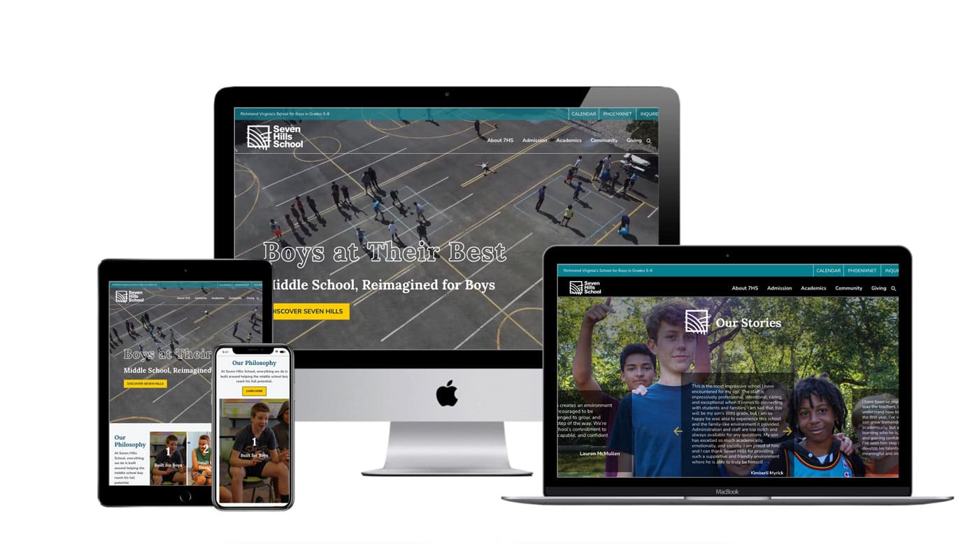 7 Hills website shown on different devices